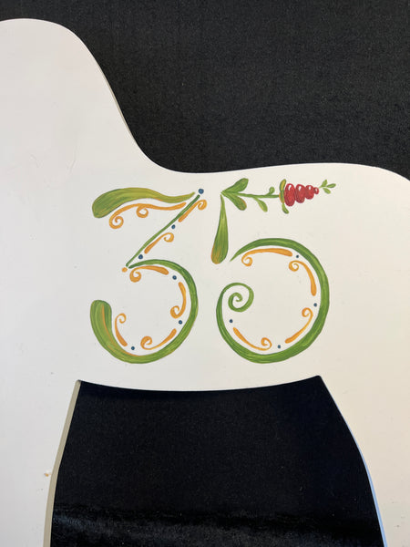 Fasadhäst, vit 40 cm