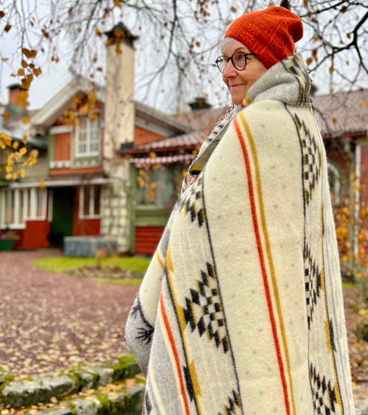 Sundborn ullfilt, pläd