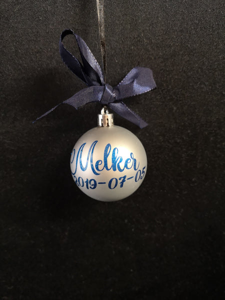 Julkula med namn och datum