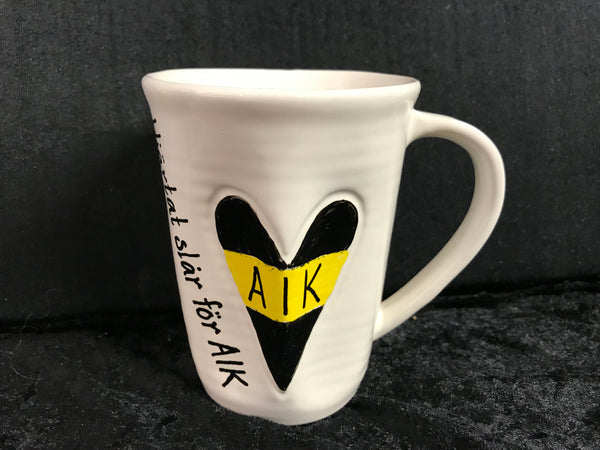 Hjärtmugg, valfritt lag!