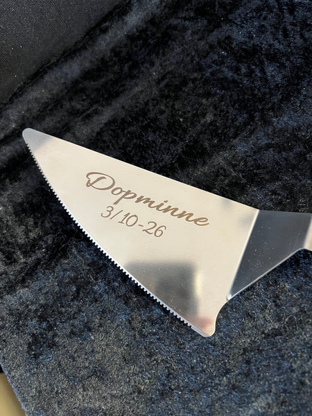 Tårtspade med gravyr