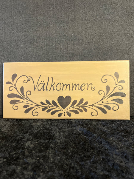 Stor Välkommenskylt