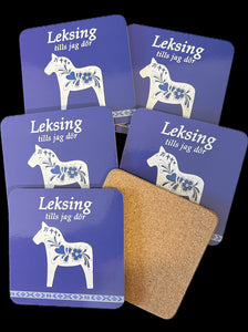 Leksing Glasunderlägg 6-pack