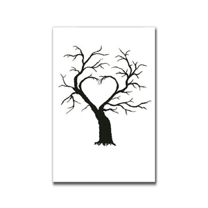 Print Bröllopsträd, kärleksträd som minne/gästbok
